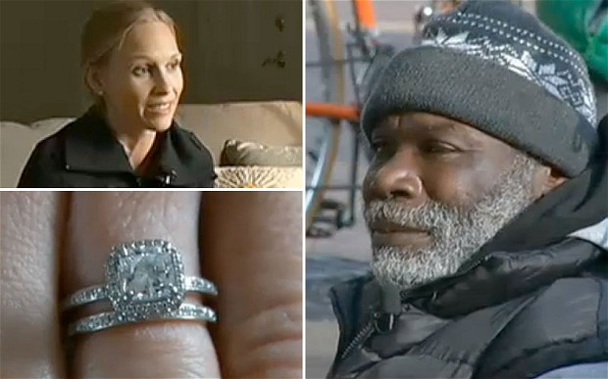 Sieviete nejauši iemeta savu 4000 dolāru vērto gredzenu bezpajumtnieka ziedojumu trauciņā. Pēc divām dienām viņa atgriezās tam pakaļ…