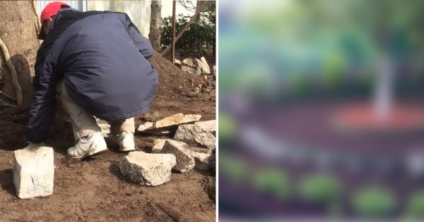 Labas  idejas prasmīgam dārza īpašniekam, kā noformēt dobi ar akmeņiem