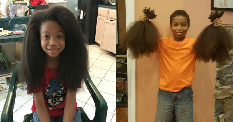 8-gadīgs puisis audzēja matus 2 gadus, lai palīdzētu ar vēzi slimiem bērniem